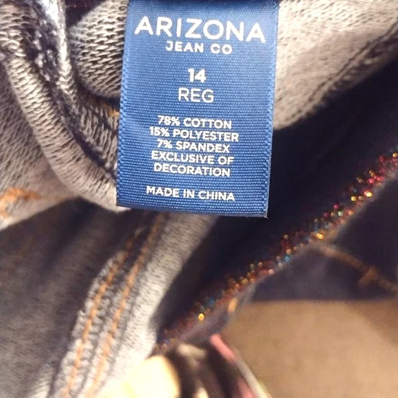 Girls Arizona Jeans company Jean Pants size 14 - Picture 14 of 15